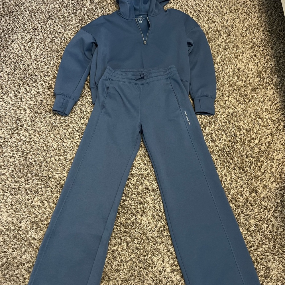 Abercrombie Kids YPB Blue Hoodie and Sweatpants Set